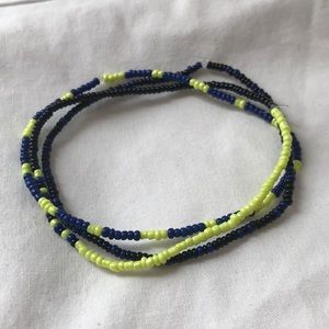 Toxic seed bead anklet set of 3